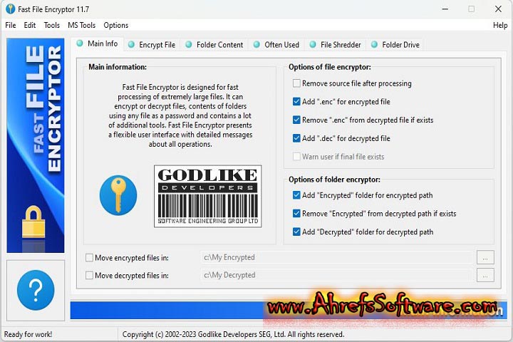 Fast File Encrypt or : Version 12.3 (Software) free download Fast File Encrypt or : Version 12.3 (Software) free download