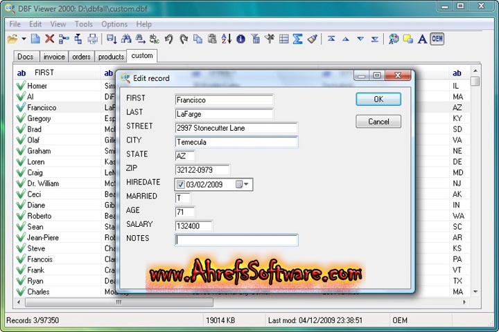 DBF Converter : Version 7.31 (PC Software 2024) AhrefsSoftware.com