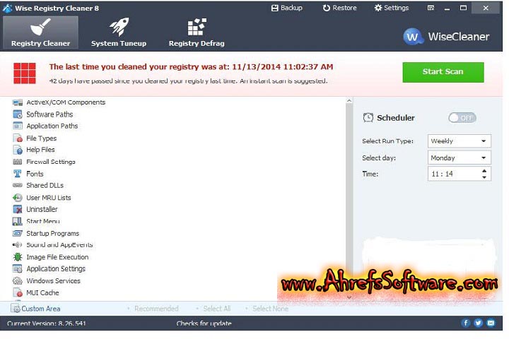 Wise Registry Cleaner Pro : Version 11.1.6.721 (Software 2024) pc software Wise Registry Cleaner Pro : Version 11.1.6.721 (Software 2024) pc software