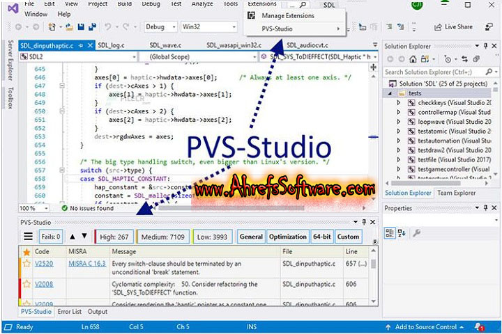 PVS Studio : Version 7.33.85382.1314 (PC software 2024) for window