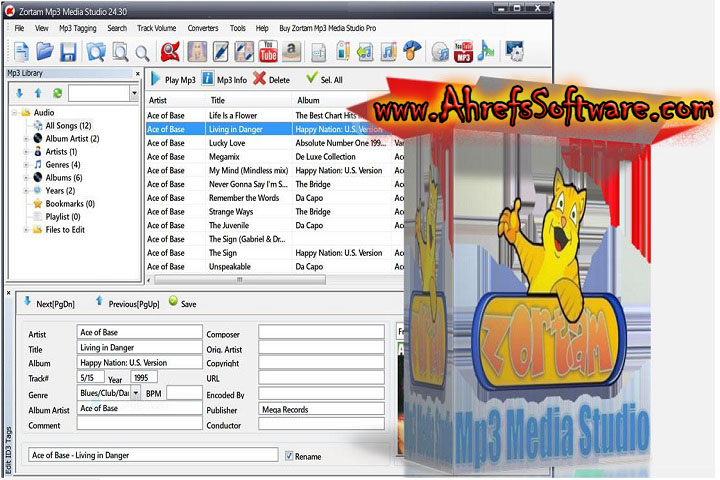 Zortam Mp3 Media Studio Pro : Version 32.10 (x64) Software 2024 full version