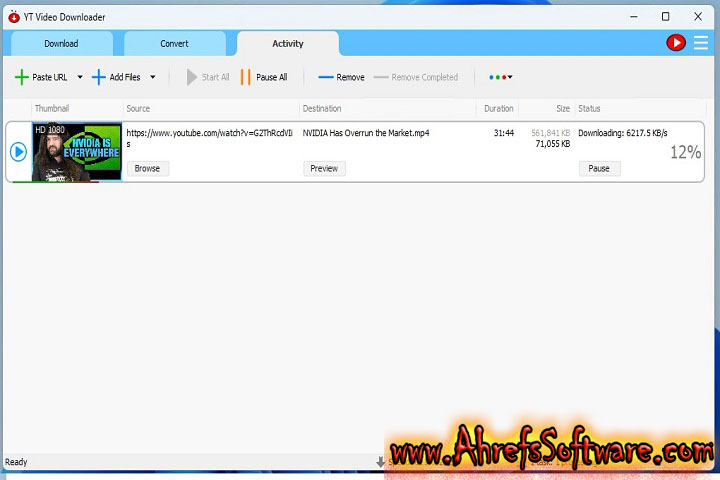 YT Video Downloader : Version 11.22.9 (PC Software 2025) for window