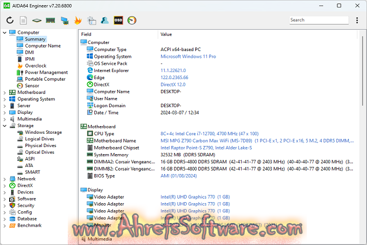 AIDA64 Extreme - Engineer 2025 v7.65.7400 [Latest Version]